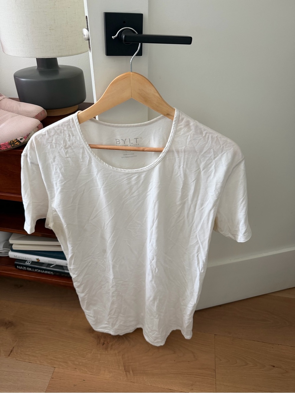 BYLT Basics White Short Sleeve Crewneck Tee